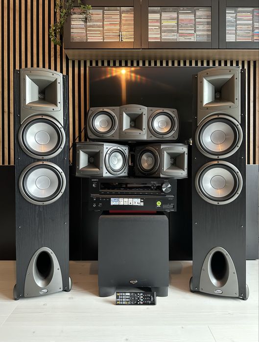 Zestaw Kino Domowe Amplituner Onkyo Kolumny Klipsch Subwoofer Aktywny