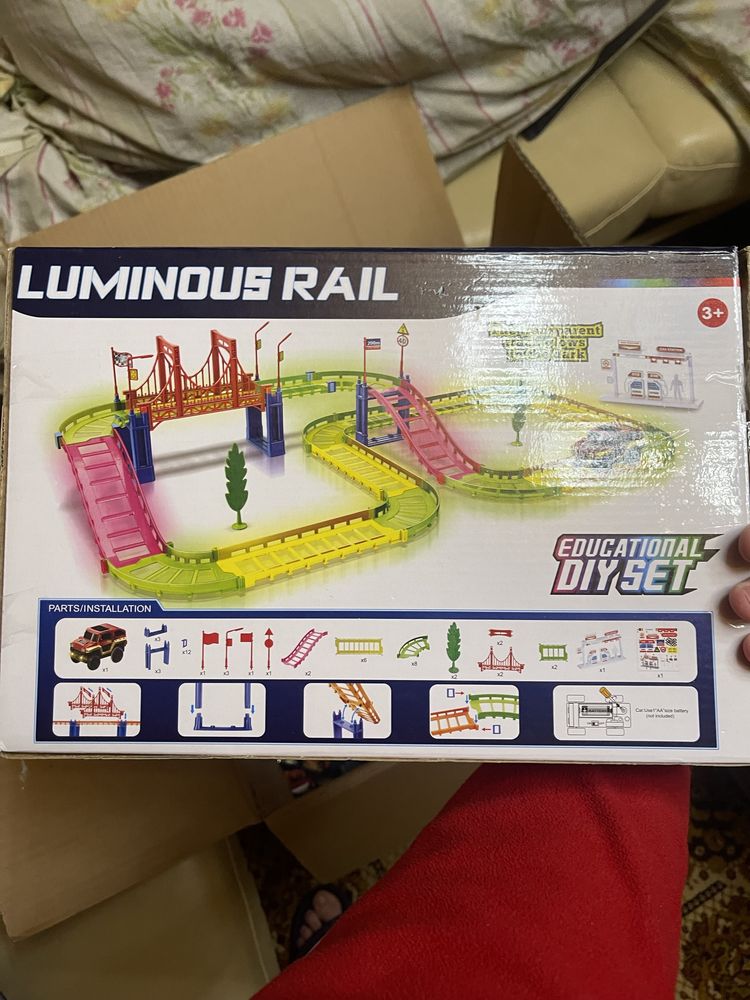 Дитяча залізна дорога  liminous rail лего lego