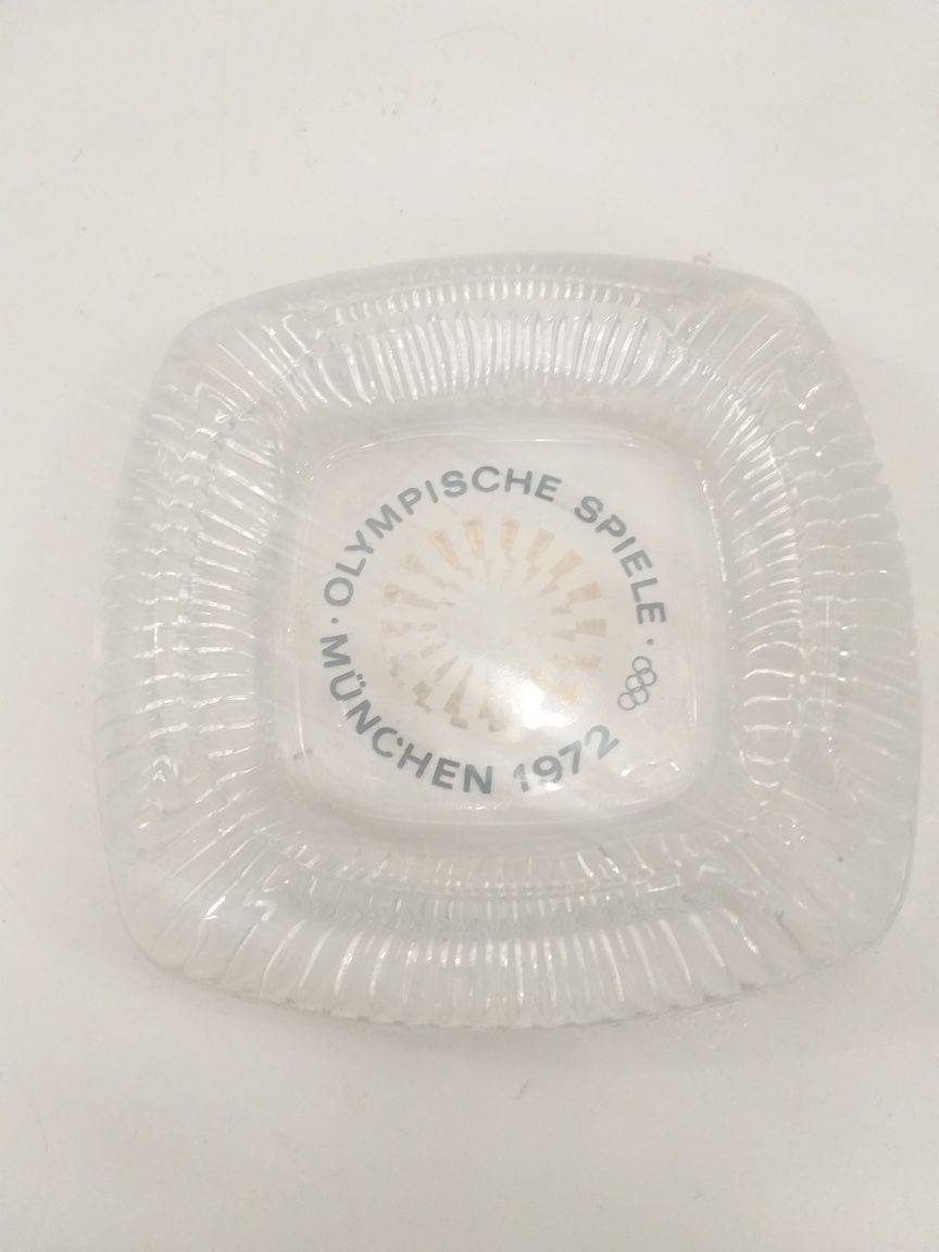 Kolekcjonerska szklana popielniczka olimpiada Munchen