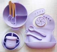 Силіконовий посуд набір/ силиконовая детская посуда набор