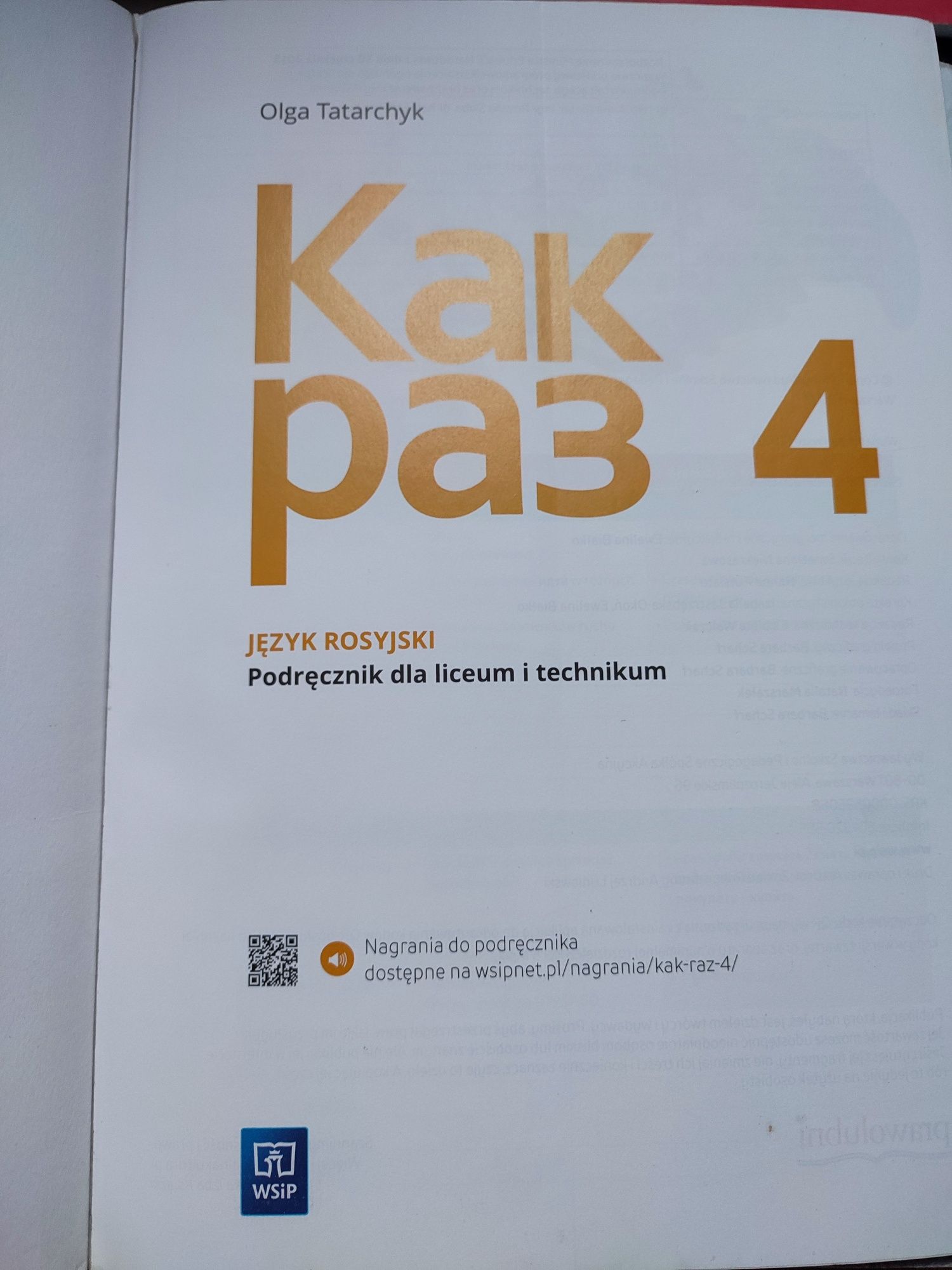 Kak raz 4 podręcznik i ćwiczenia