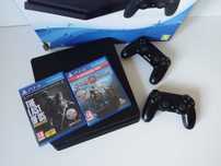 Konsola SONY PS4 SLIM 500GB + 2 PADY + God Of War / The Last Of Us !!!