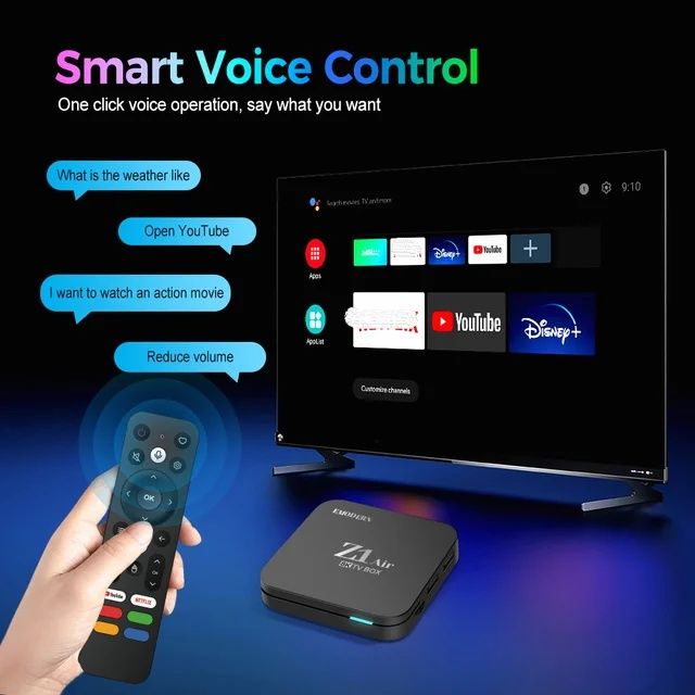 Z1 air h313 2/16gb 8k Android tv box controlo de voz NOVO