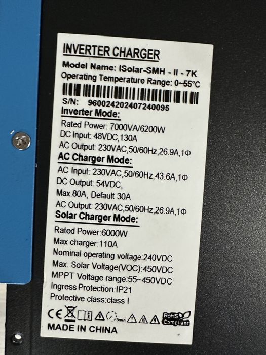 Гібридний інвертор EAsun 7k