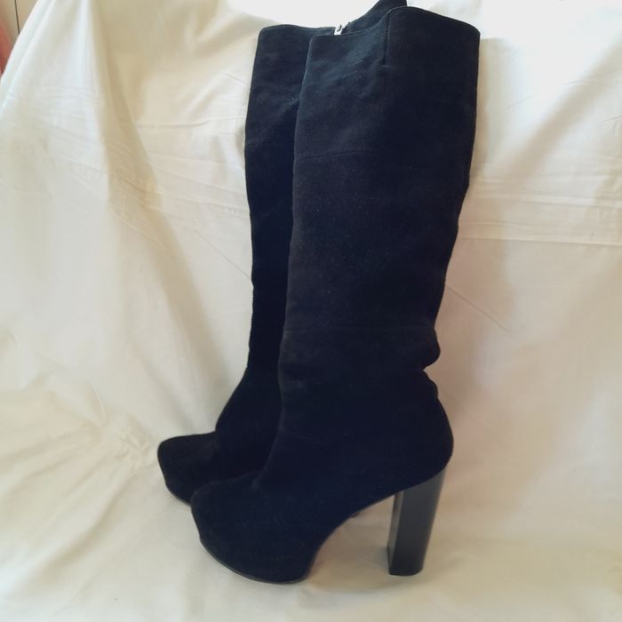 Сапоги замша, демі