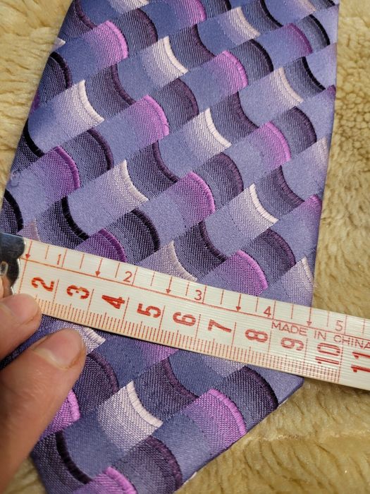 Modny krawat fiolety klasyczna szerokość 9cm Paco Lorente