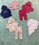 Zestaw dresy, bluzy, body dla dziewczynki r.86