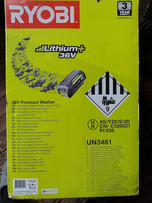 myjka ciśnieniowa RYOBI-RPW36X120 Hi40