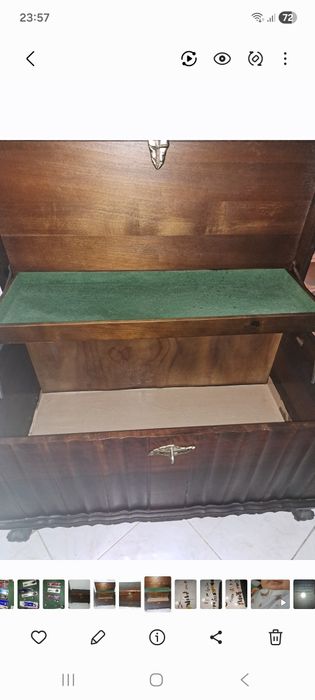 Arca de madeira/mala