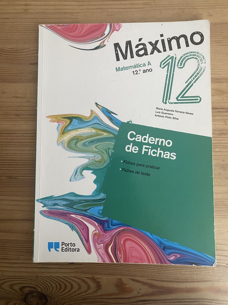 Caderno de atividades Matematica A Maximo 12