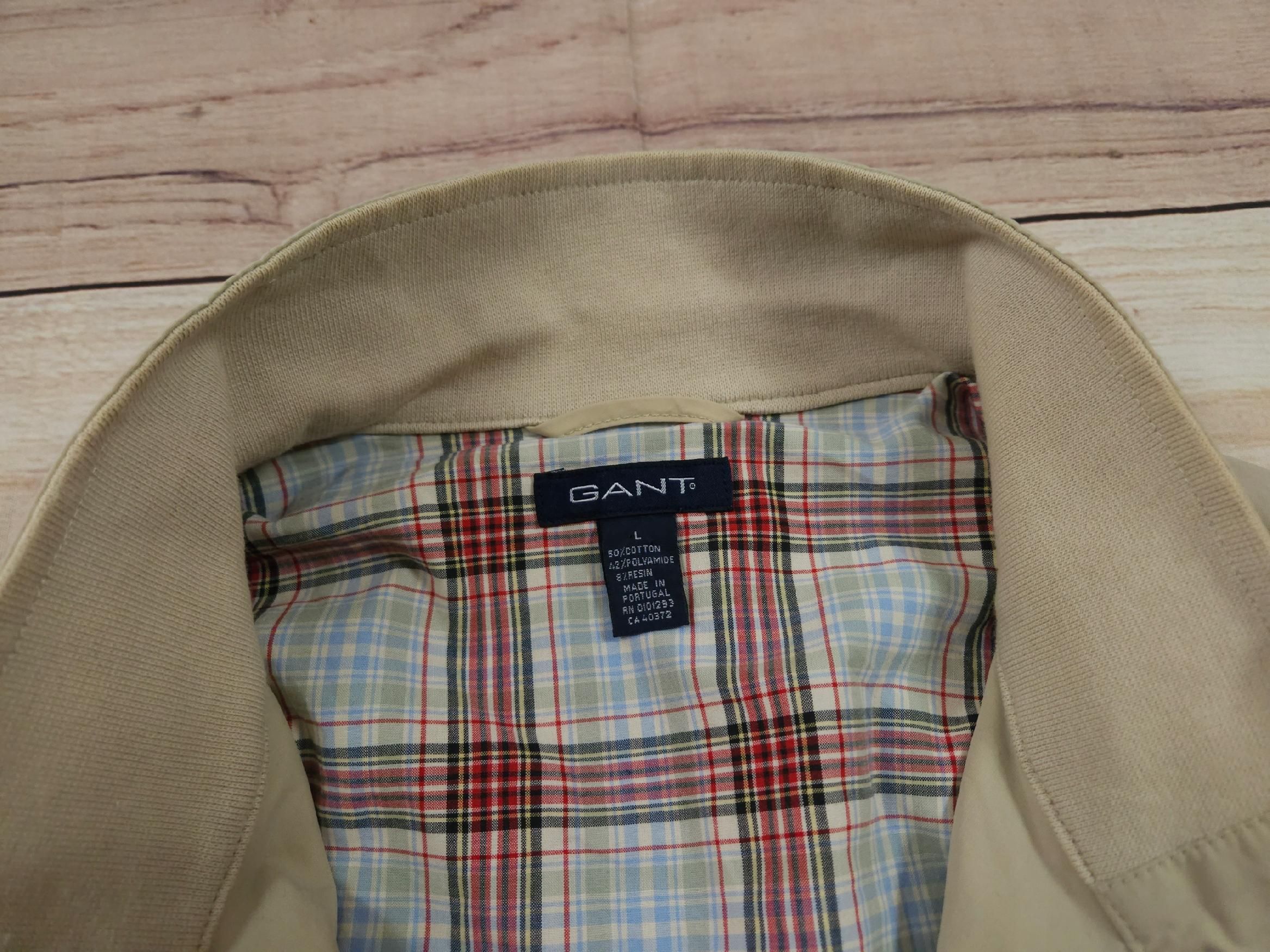 GANT The Ivy Jacket Kurtka Harrington Męska Beżowa r. L