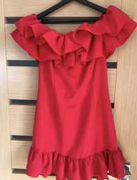 Czerwona sukienka La Perla M jak Lou hiszpanka