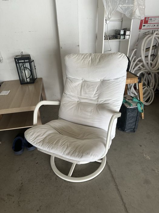 Bialy fotel IKEA - UNIKAT