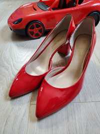 Туфли женские кожаные красные  Antonio Biagg. Лакированные туфлиi