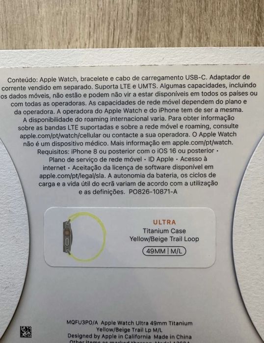 Apple watch Ultra 1 com fatura e garantia