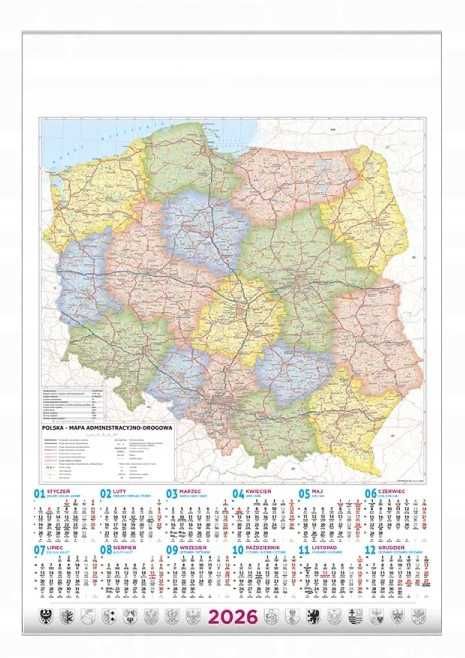 2026 kalendarz B1 z dziewczyną metr długości