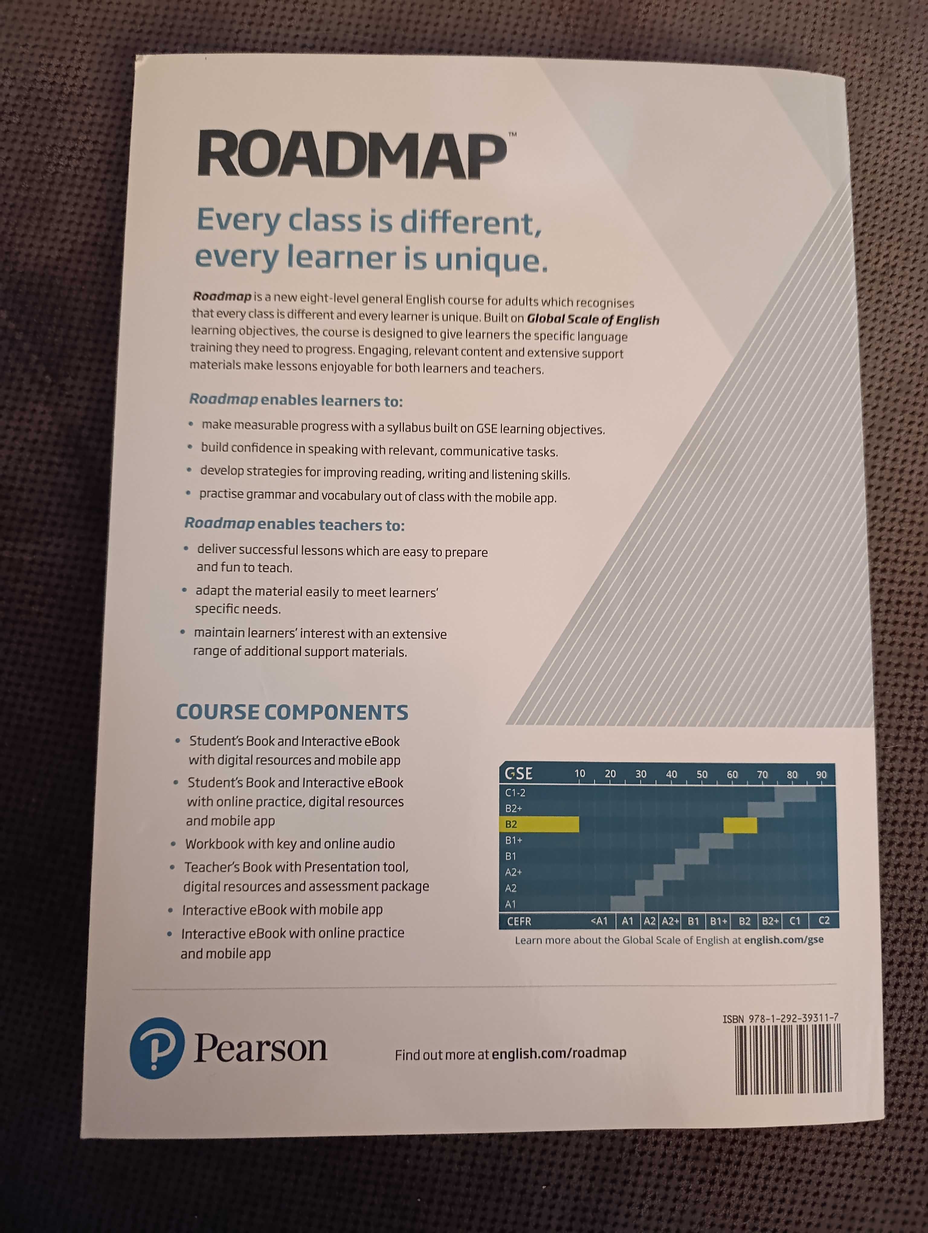 ROADMAP B2 Student's Book, wyd. Pearson