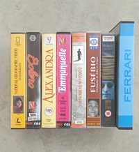 Lote de 8 filmes em cassete VHS boas condições
