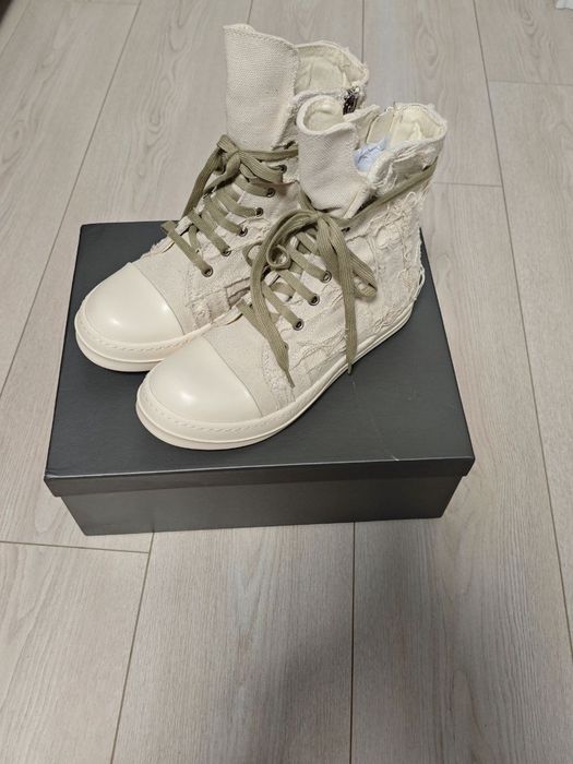 Rick Owens Distressed white