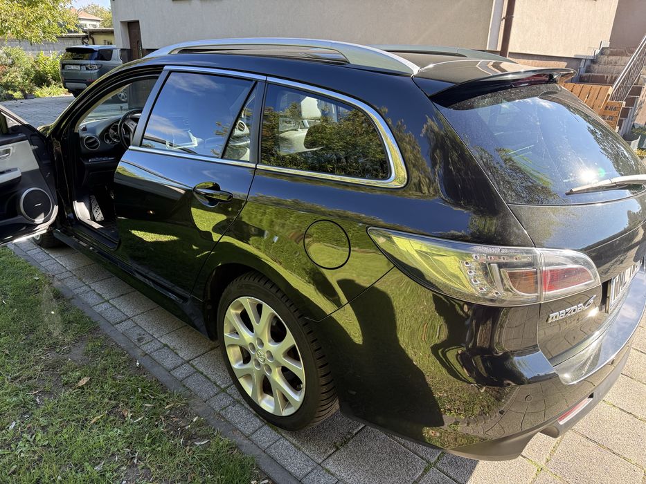 Mazda 6 GH 2.2 MZR-CD SPORT diesel 185KM kombi Sparkling Black SKÓRY
