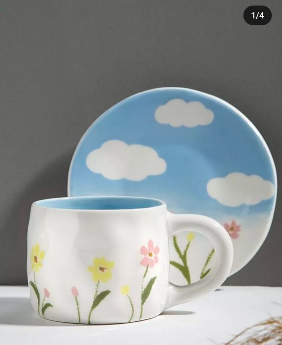 Чашка з блюдцем дике поле