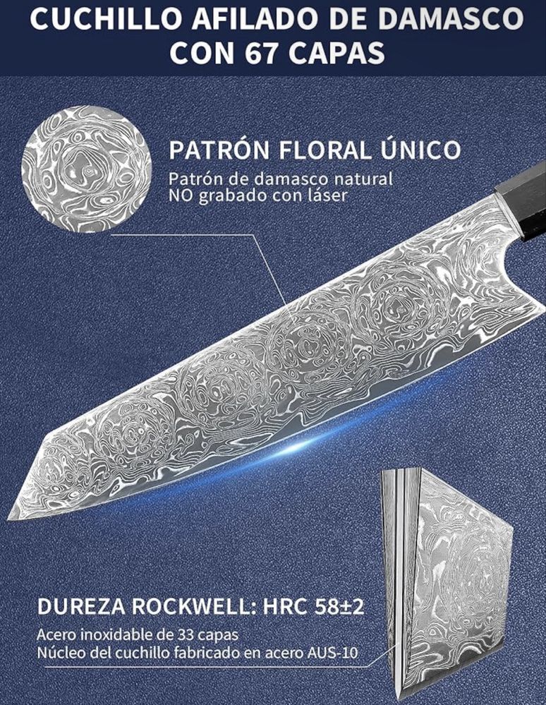 Faca forjada japonesa “Kiritsuke”