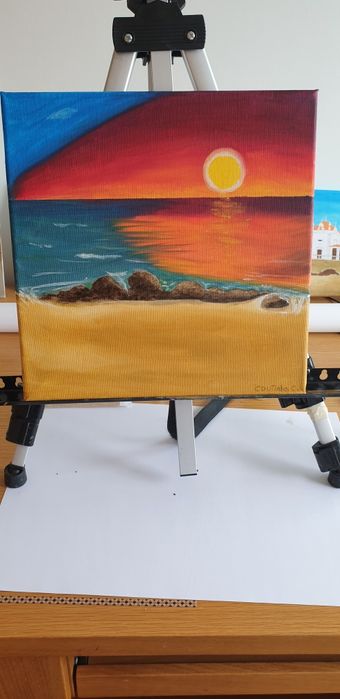 Por do Sol na praia da Sãozinha