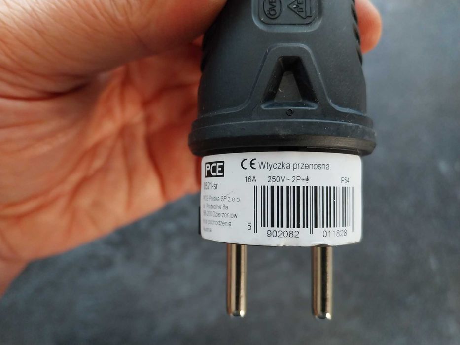 Wtyczka + Gniazdo zestaw hermetyczny 16A 250V IP54