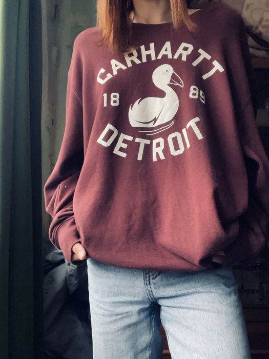 Carhartt Detroit Vintage burgundy color