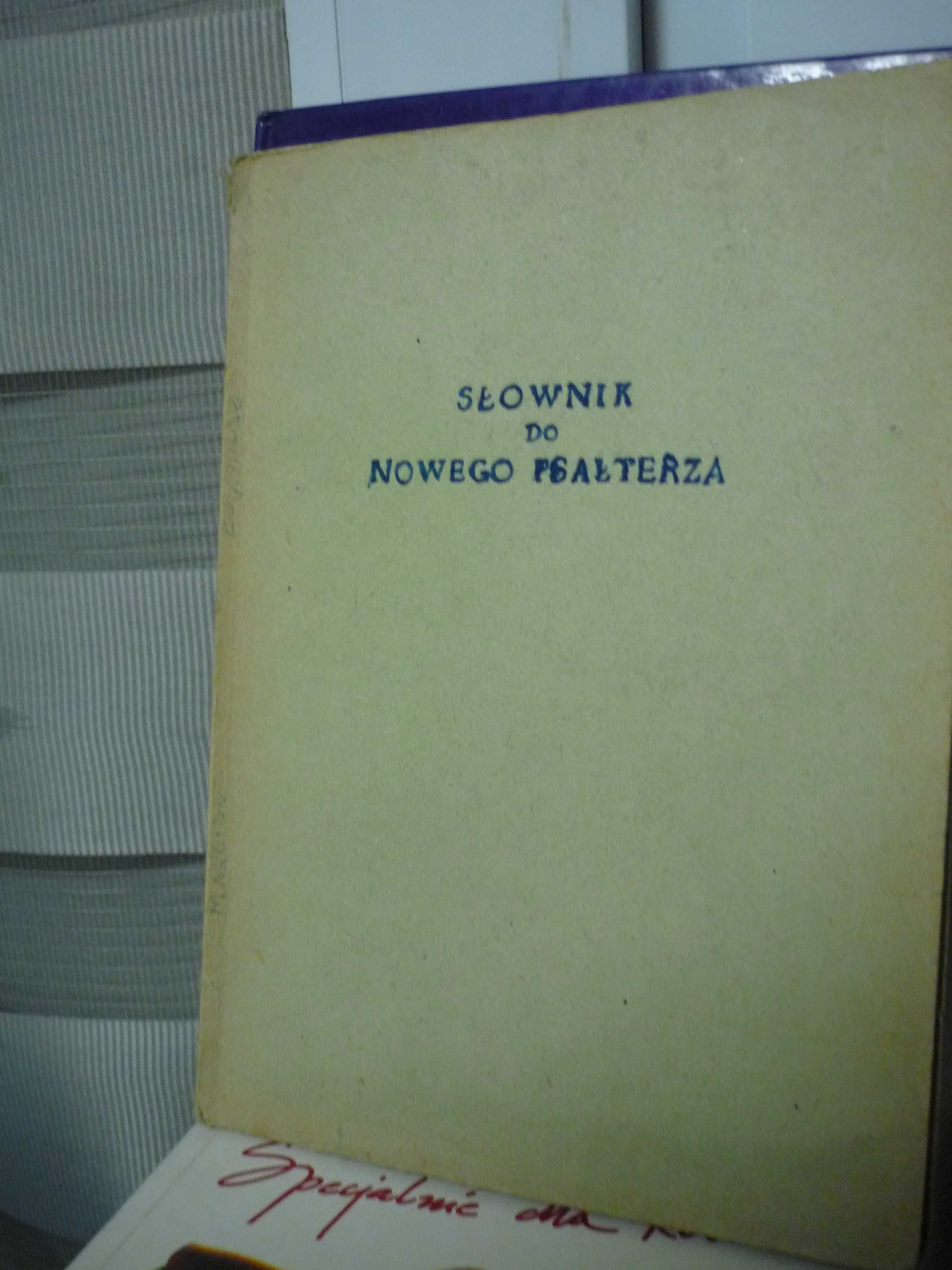 Słownik do Nowego Psałterza , Stalinogród 1955