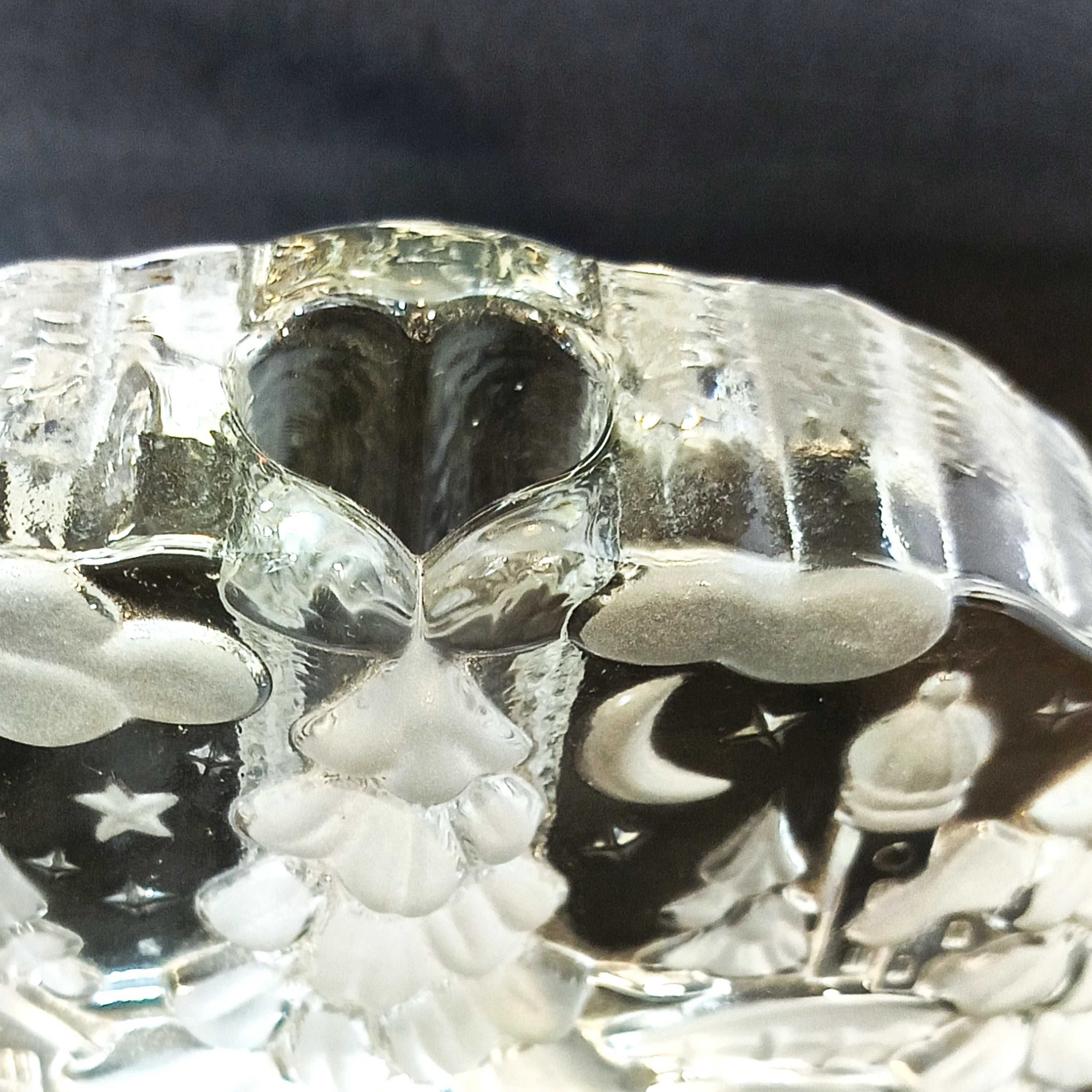 Vitage. Walter glass. Wazon kryształowy - świecznik.