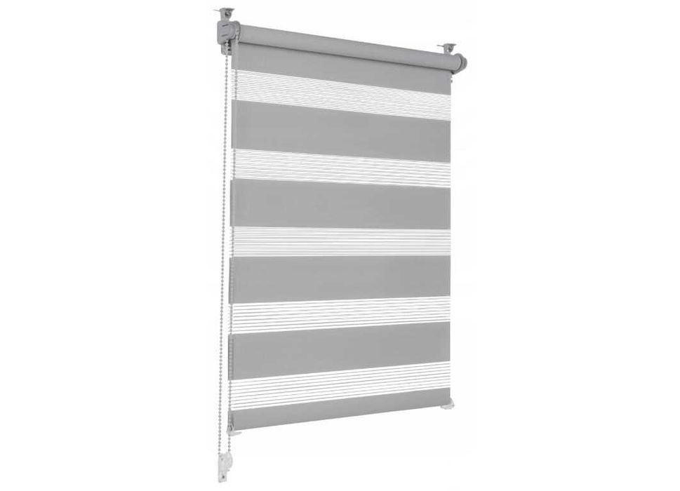 Roleta dzień noc Juno 71 x 220 cm szara NOWA