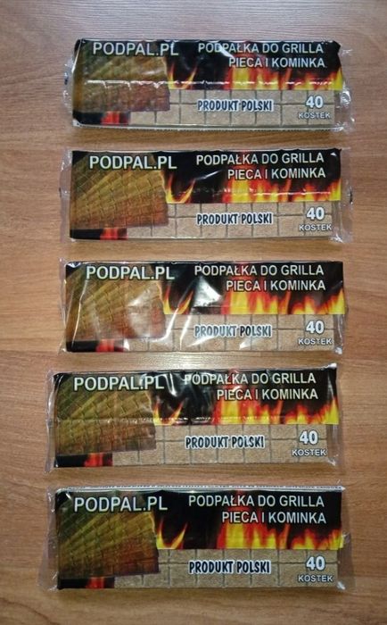 Podpałka do grilla pieca kominka 40 kostek