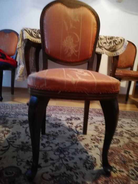 Komplet mebli ludwikowskich dębowych