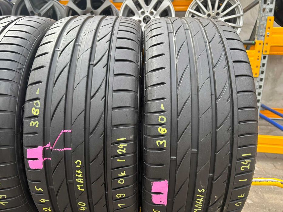 4X OPONY LETNIE Maxxis 2X 275/35ZR19 2X 245/40ZR19 7.8MM 2024R CAŁE!