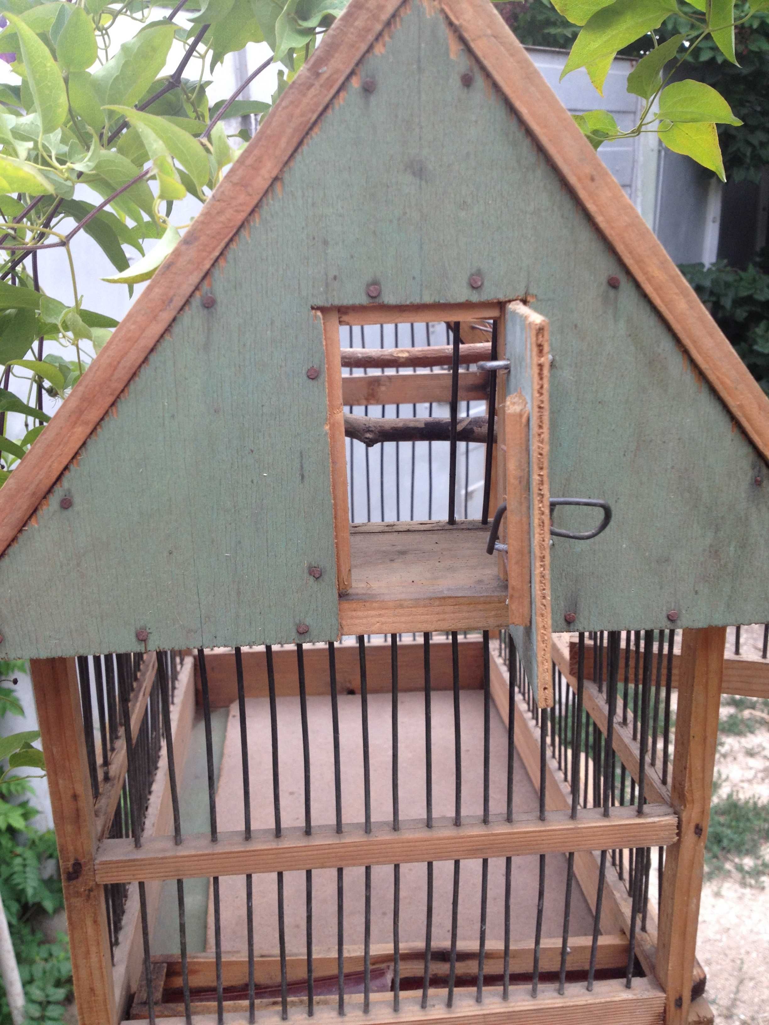 Клетка для попугая деревянный каркас