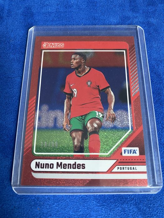 Carta Nuno Mendes /99 Red Donruss Portugal Panini