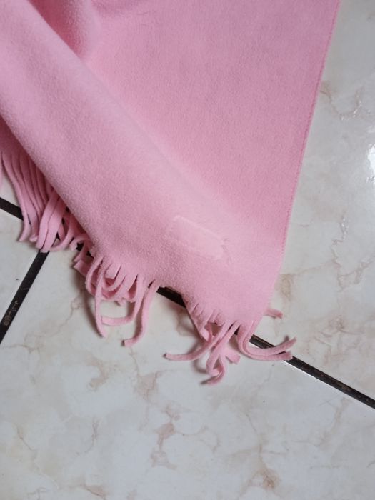 Czapka pudrowy róż + szalik z polaru