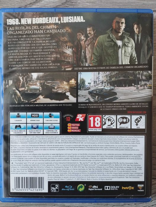 Gra Mafia III 3 Polska Wersja PS4/PS5 Playstation