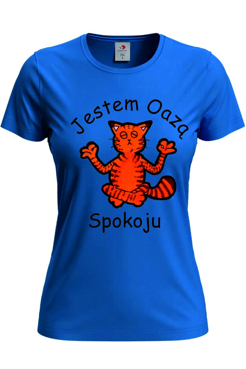 Koszulka Damska T-Shirt Prezent  T-Shirt Damski Oaza Spokoju Kot