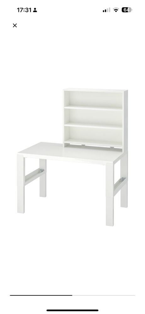 Biurko z nadstawką dla dzieci Ikea