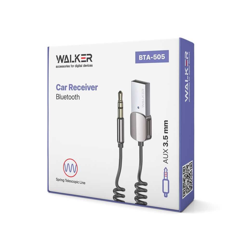 Бездротовий ресивер WALKER BTA-505 Car Receiver - AUX 3.5мм Bluetooth
