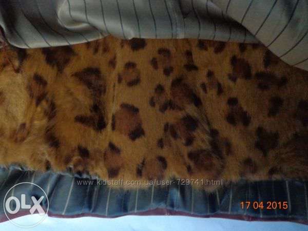 Куртка кожаная с шикарным мехом