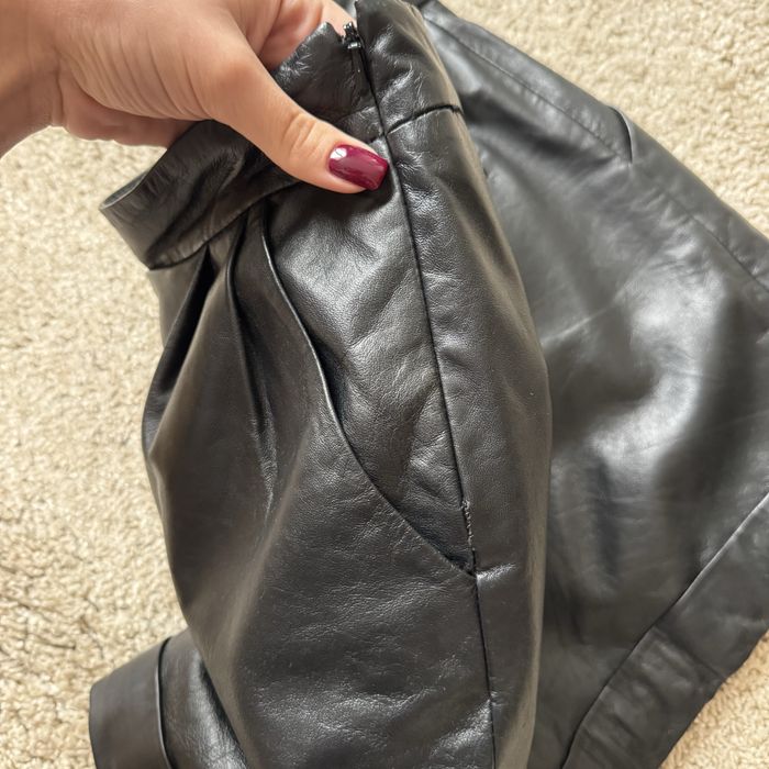 Шкіряні шорти mango