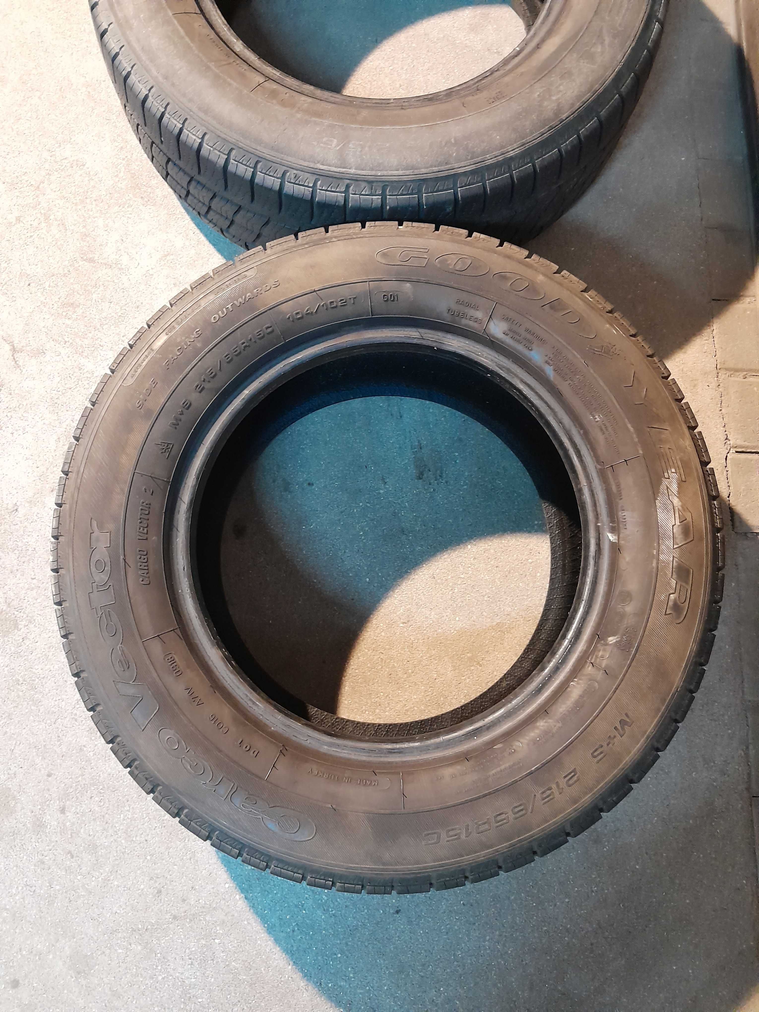 Goodyear CargoVector 215/65R15C 2018 Rok 6,5mm bieżnika