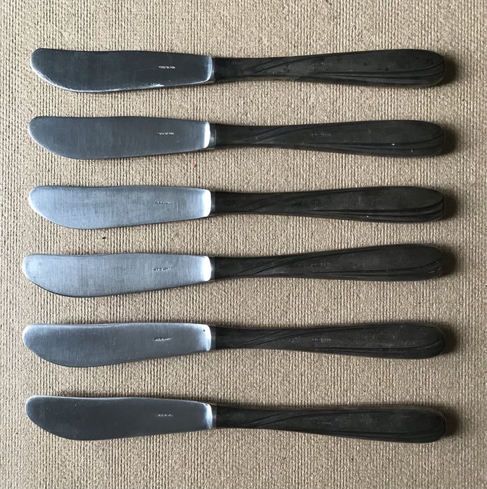 Комплект ножів ЗіД нейзильбер (МНЦ) посріблені.