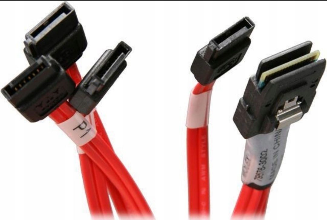 Kabel Interfejsu SAS Mini SAS SFF do Sata 12/Gbp/s 0.5m