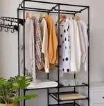 Вішалка підлогова стійка з полицями Simple Coat Rack Double Row