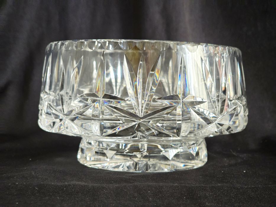 Kryształowa nieduża misa mała owocarka retro kryształy prl