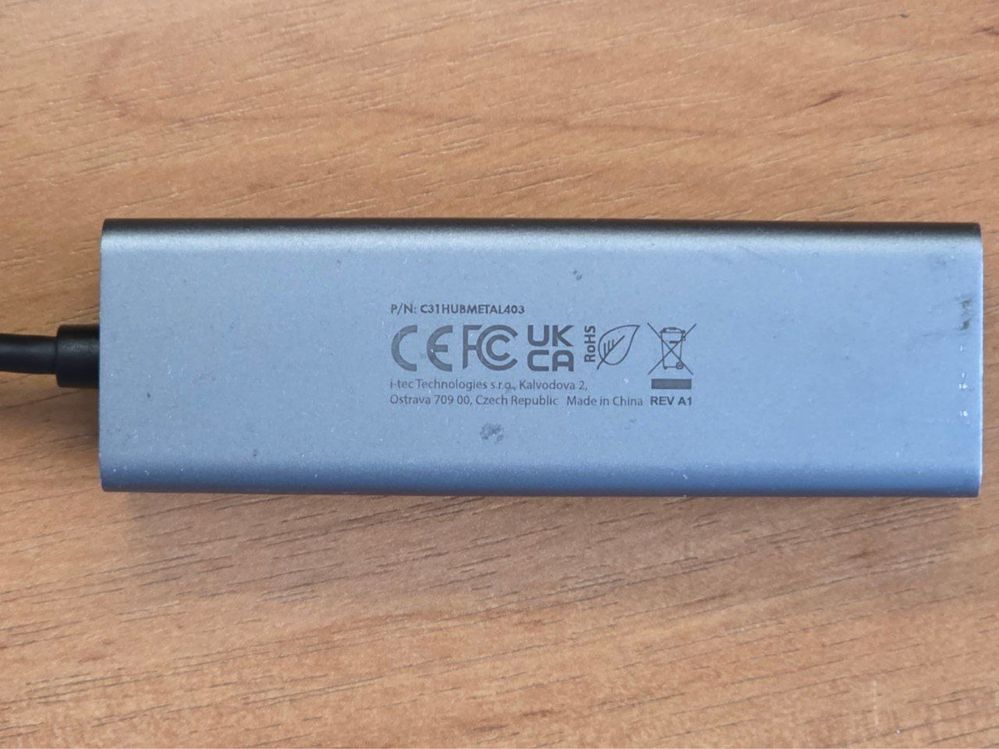 I-tec hub USB-C 4xUSB 3.0